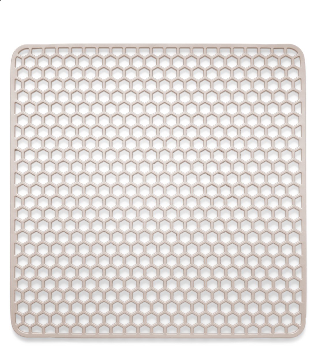 Goedkoopste Bodo® Gootsteenmat - Vierkant - Onderzetter - Beige - 34.5 x 34.5 cm