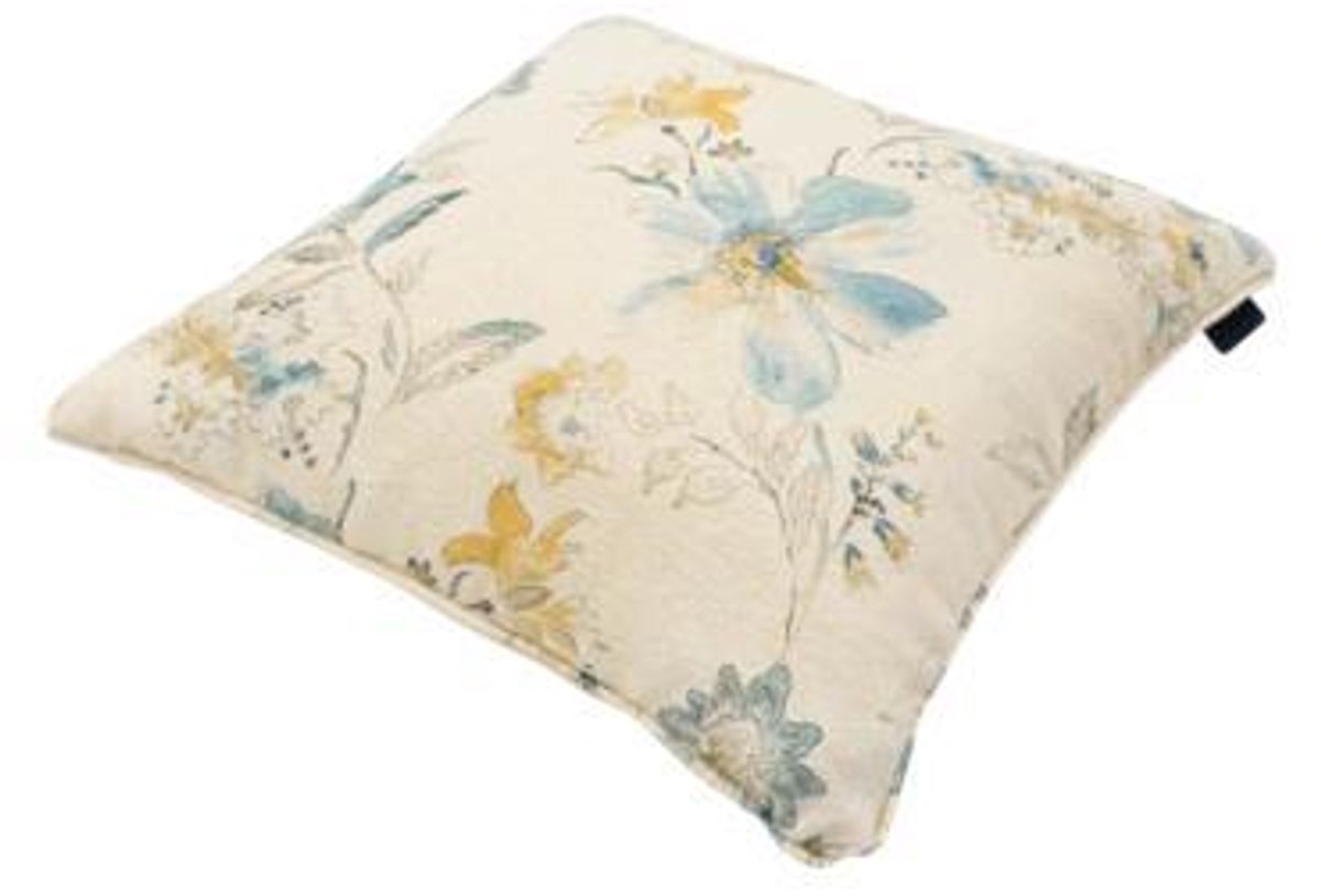 Madison Sierkussen 50x50 Sophie blue water repellent coating Ecru