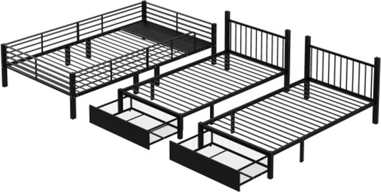 Zravenna Hoogslaper, 90 x 200 cm, stapelbed met laden en trap, cabrio-bedden, stapelbed voor 2 kinderen, stapelbedden met hoge leuningen, stabiel (wit Zravenna Hoogslaper, 90 x 200 cm, stapelbed met laden en trap, cabrio-bedden, stapelbed voor 2 kinderen, stapelbedden met hoge leuningen, stabiel (wit