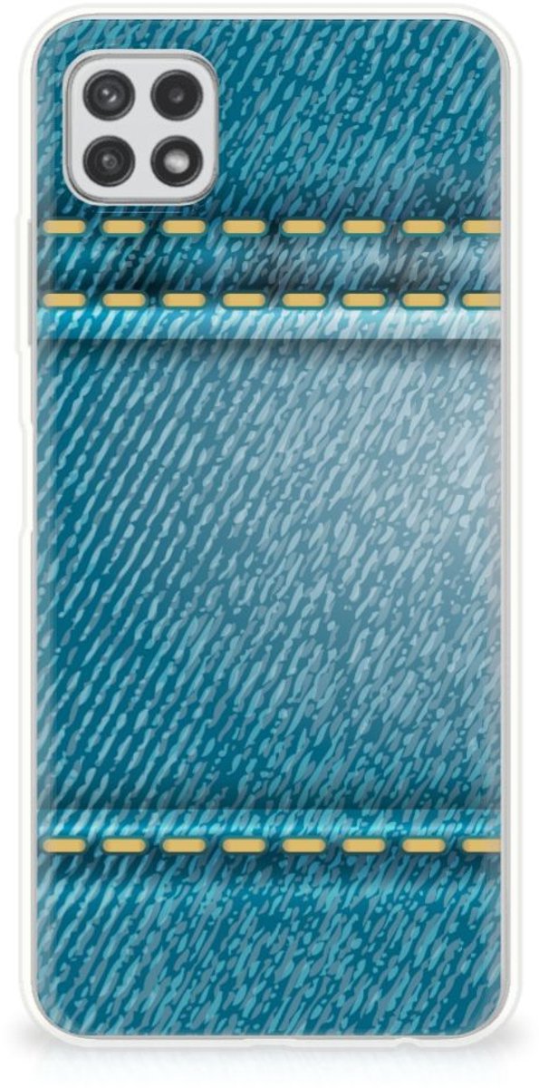 Samsung Galaxy A22 5G Silicone Back Cover Jeans