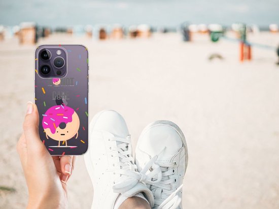 TPU Silicone Bumper pour Apple iPhone 14 Pro Coque Téléphone Donut