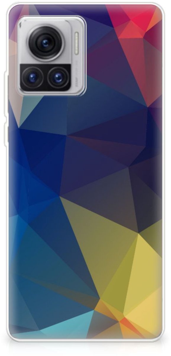 Motorola Moto X30 Pro TPU Hoesje Polygon Dark