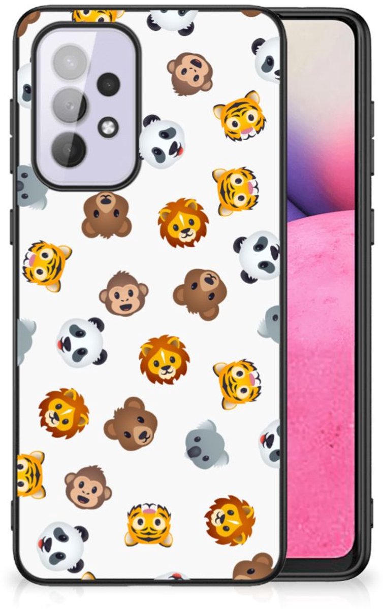Back Case voor Samsung Galaxy A33 5G Dieren Emojis