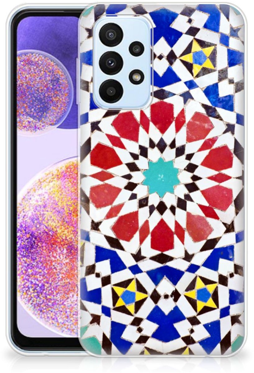 Samsung Galaxy A23 TPU Siliconen Hoesje Mozaïek