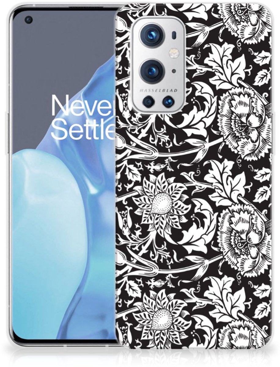 OnePlus 9 Pro TPU Case Black Flowers