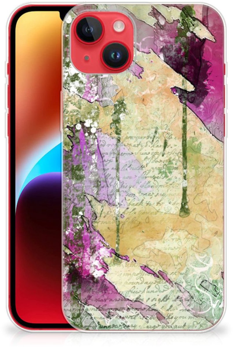 Hoesje maken iPhone 14 Plus Letter Painting
