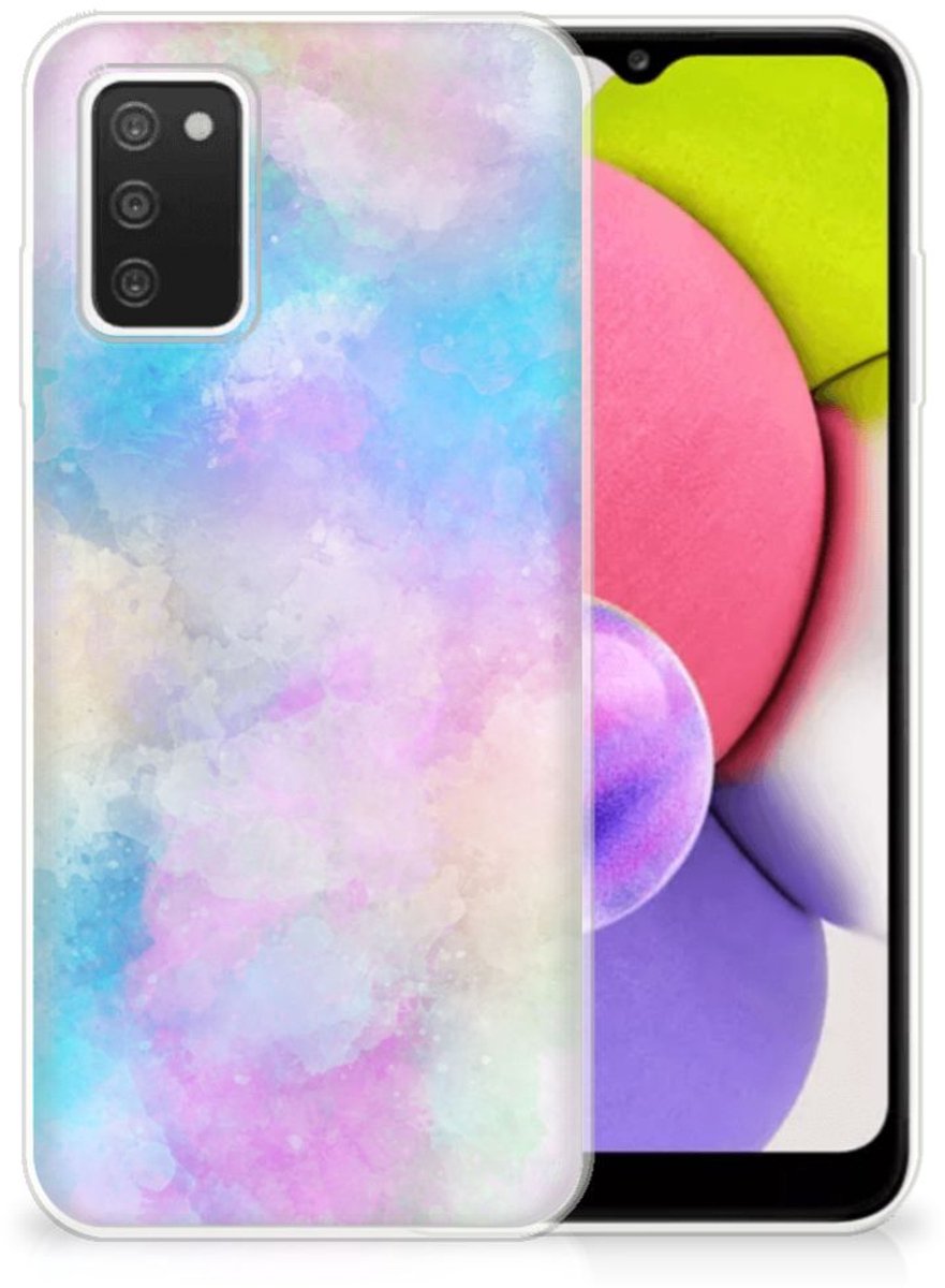 Hoesje maken Samsung Galaxy A03S Watercolor Light