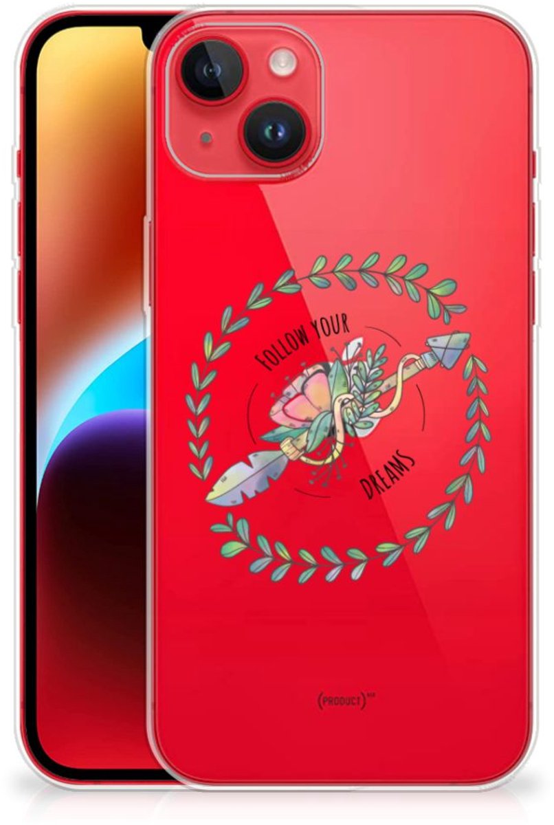 iPhone 14 Plus Telefoonhoesje met Naam Boho Dreams