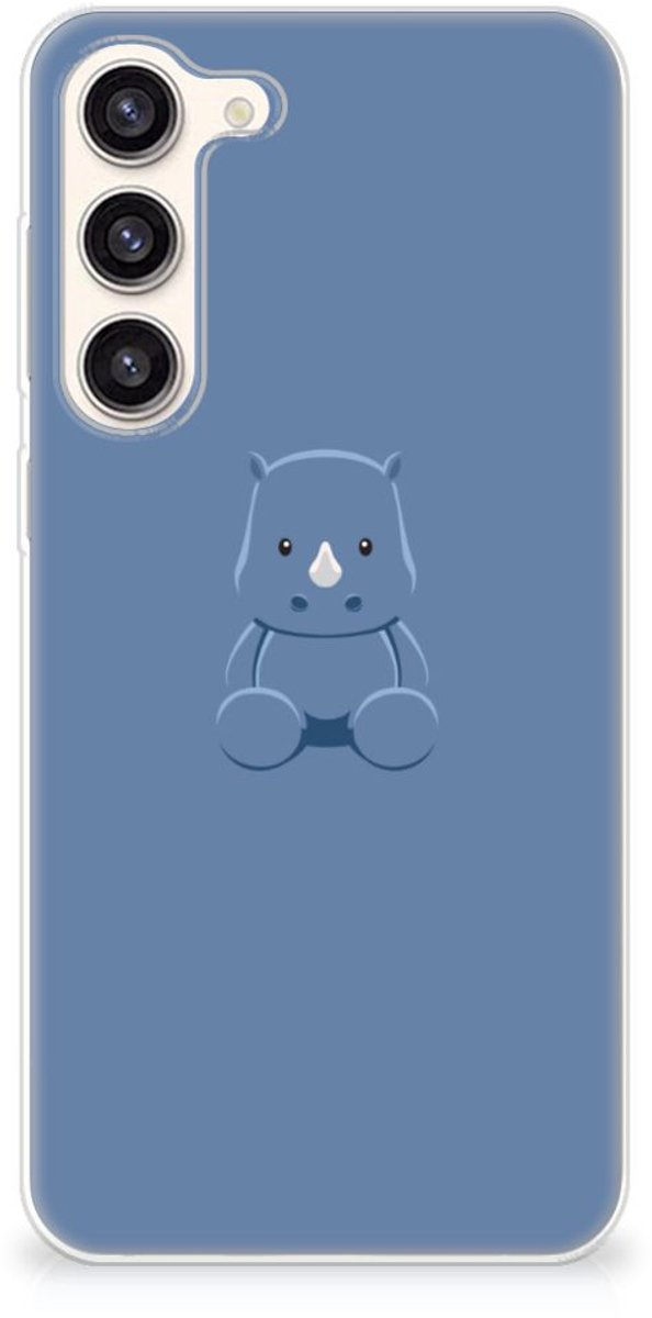Samsung Galaxy S23 Plus Telefoonhoesje met Naam Baby Rhino