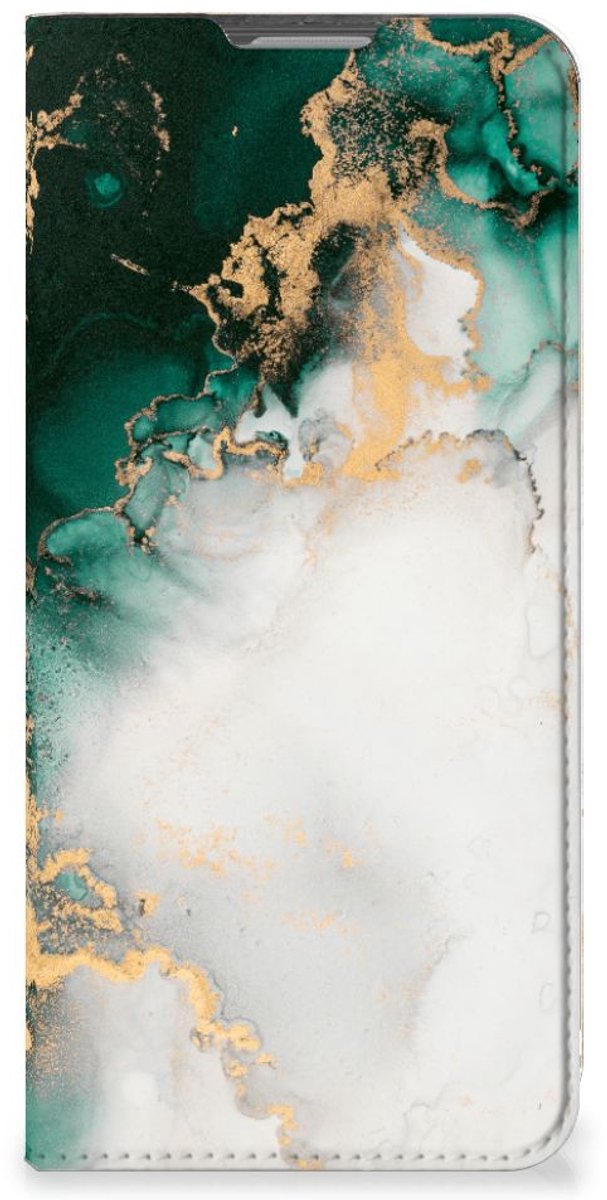 Standcase voor OPPO Reno8 Lite Marmer Groen