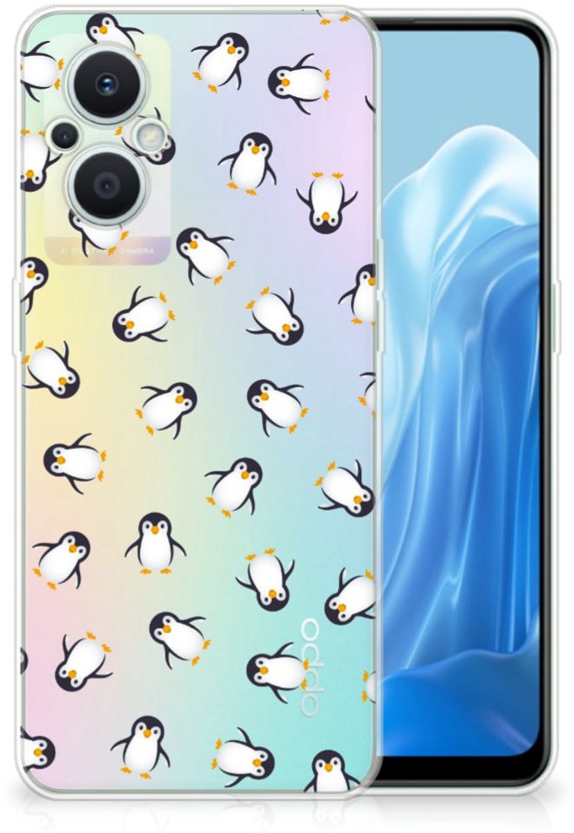 TPU bumper voor OPPO Reno8 Lite Pinguïn