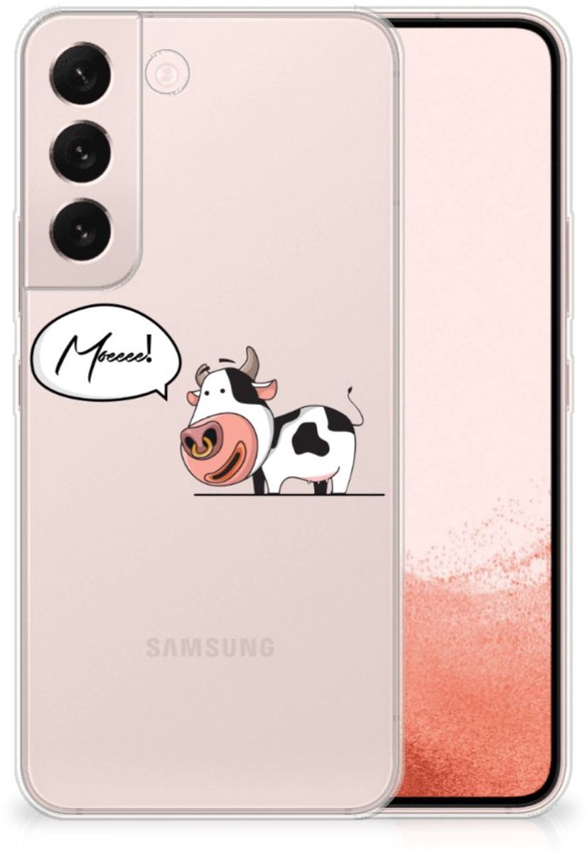 Samsung Galaxy S22 Telefoonhoesje met Naam Cheeky Cow