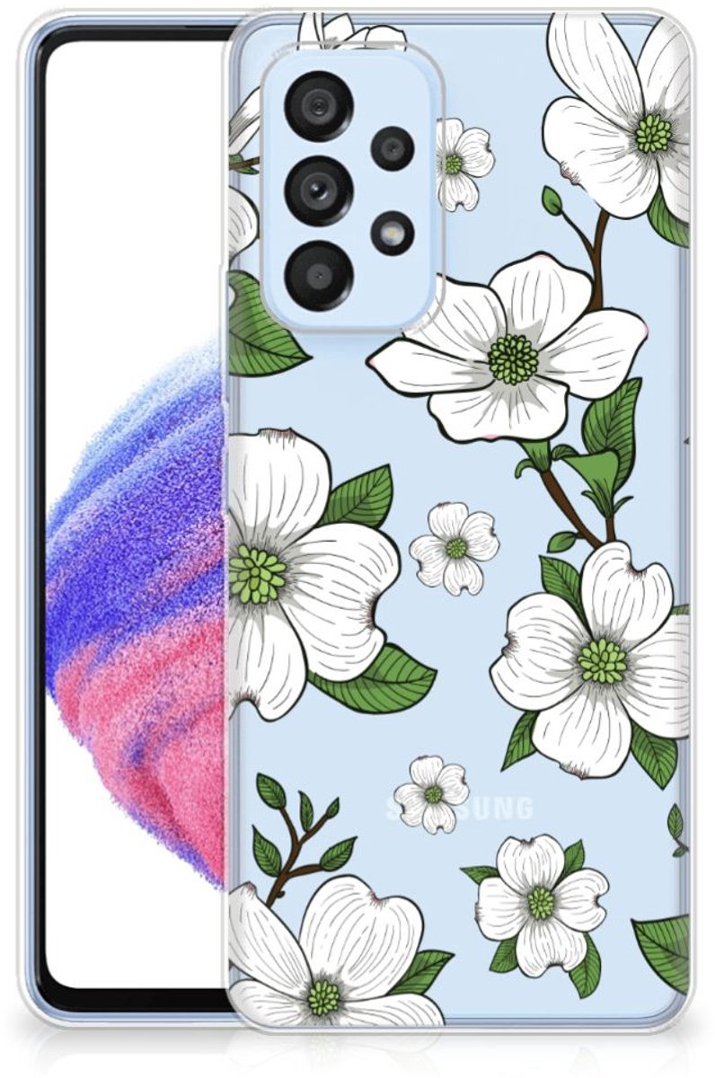 Samsung Galaxy A53 5G TPU Case Dogwood Flowers