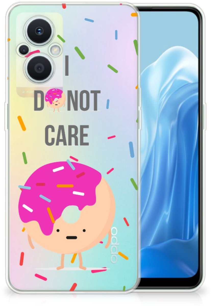 OPPO Reno8 Lite Siliconen Case Donut Roze
