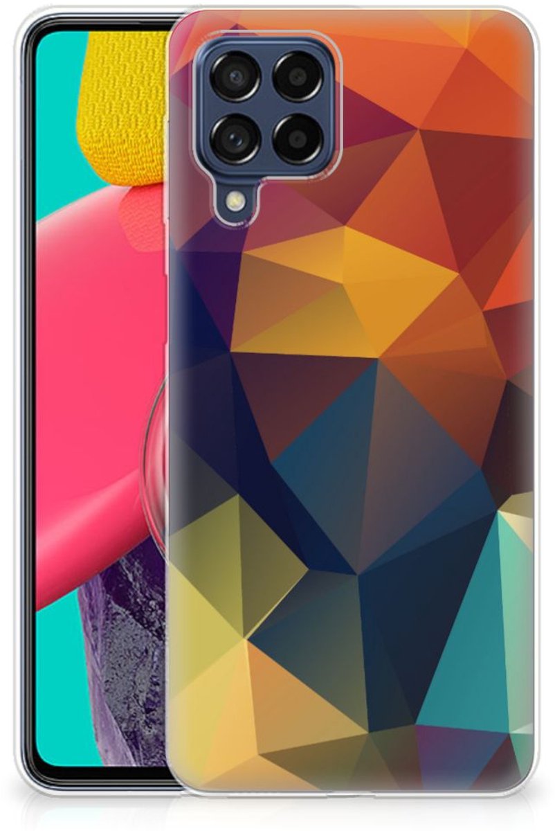 Samsung Galaxy M53 TPU Hoesje Polygon Color