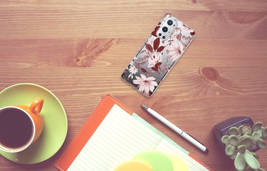 Coque Téléphone pour OnePlus 9 Pro Housse TPU Silicone Etui Fleurs Aquarelle