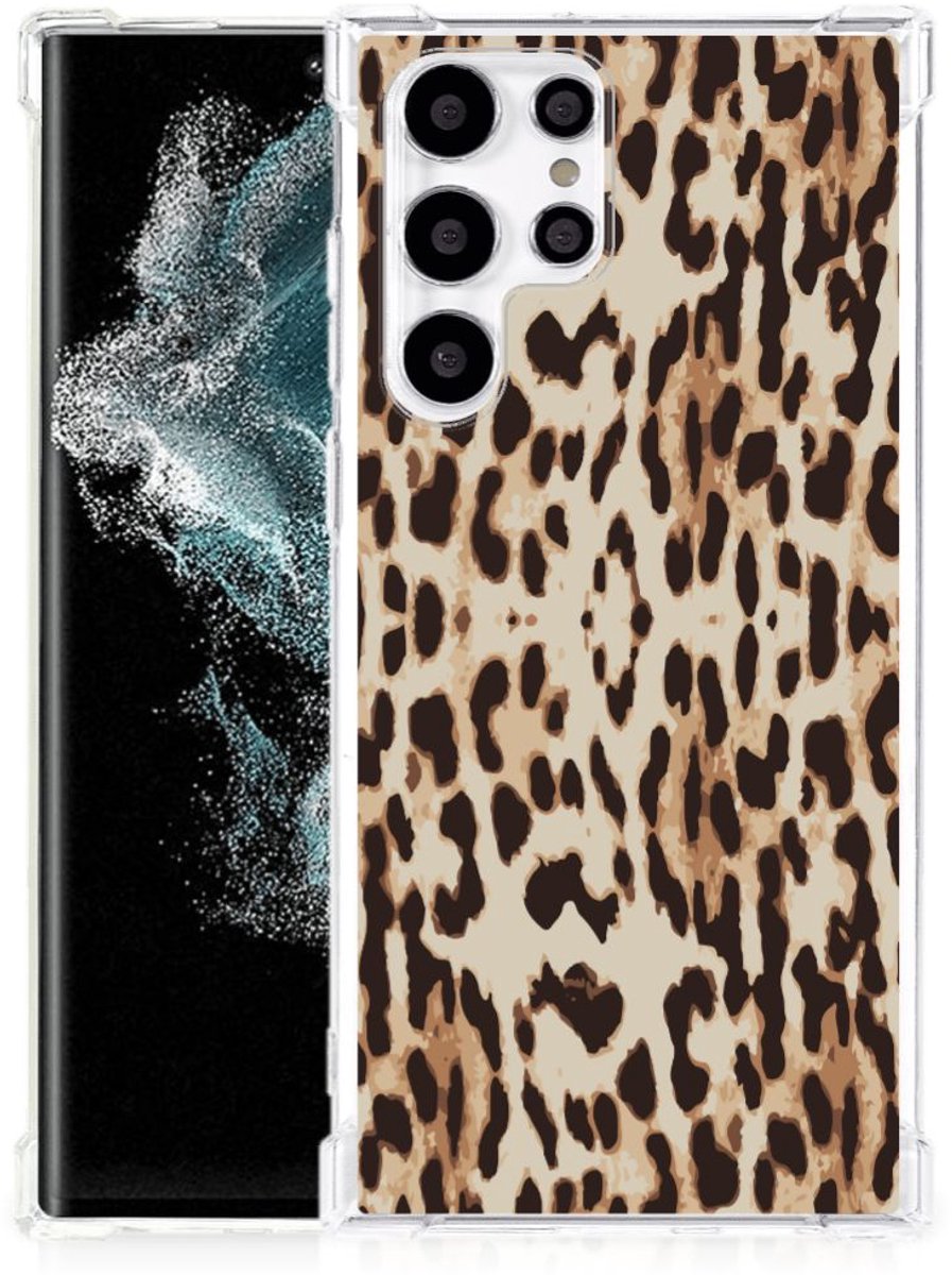 Samsung Galaxy S22 Ultra Case Anti-shock Leopard