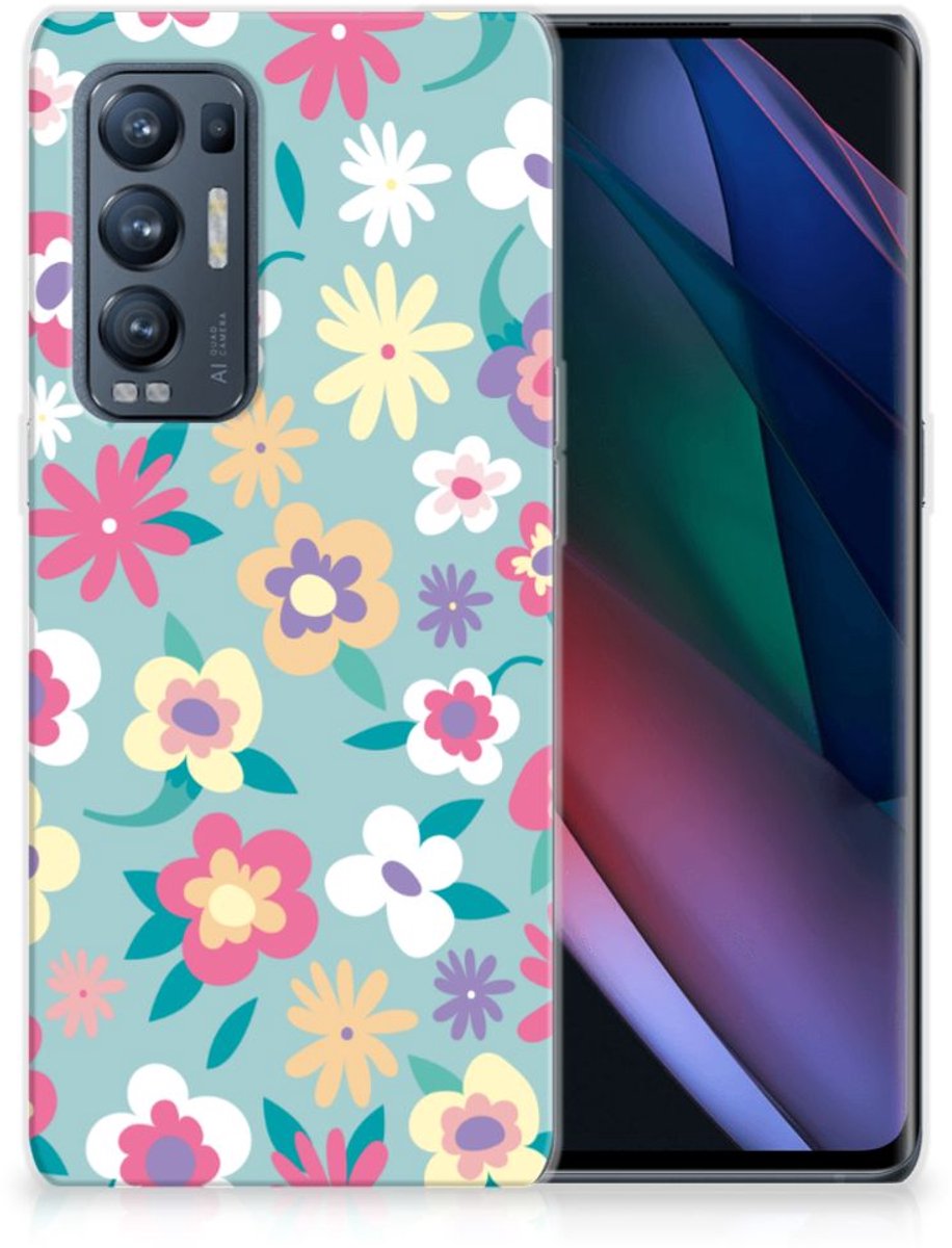 OPPO Find X3 Neo TPU Case Flower Power