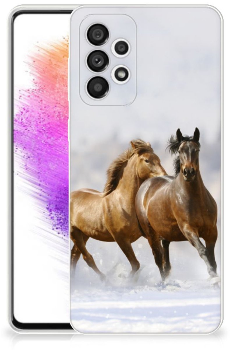 Samsung Galaxy A73 5G TPU Hoesje Paarden