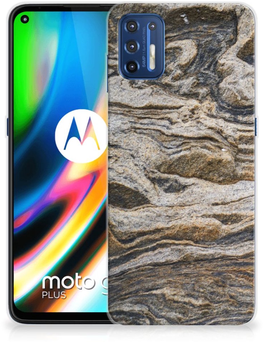 Motorola Moto G9 Plus TPU Siliconen Hoesje Steen