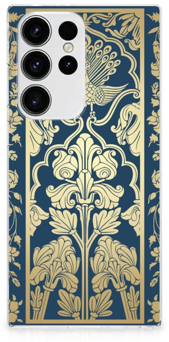 Samsung Galaxy S23 Ultra TPU Case Beige Flowers