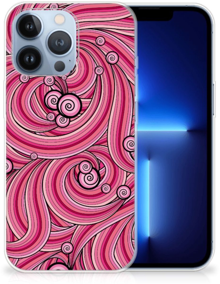 Apple iPhone 13 Pro Hoesje maken Swirl Pink