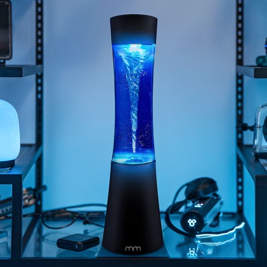 MikaMax Tornado Lamp - Tornado Led Lamp - Nachtlamp - Bureaulamp - Beweeglijke Sfeerlicht met Tornado Effect