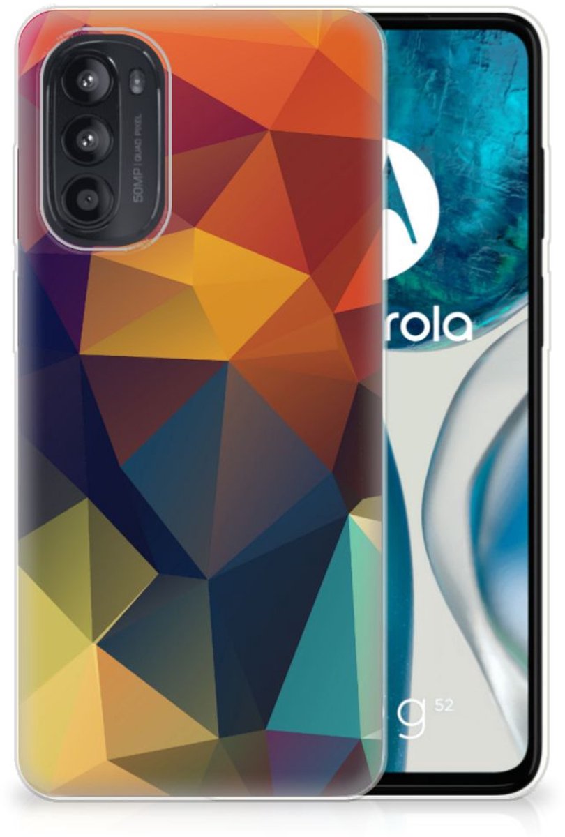 Motorola Moto G52/G82 TPU Hoesje Polygon Color