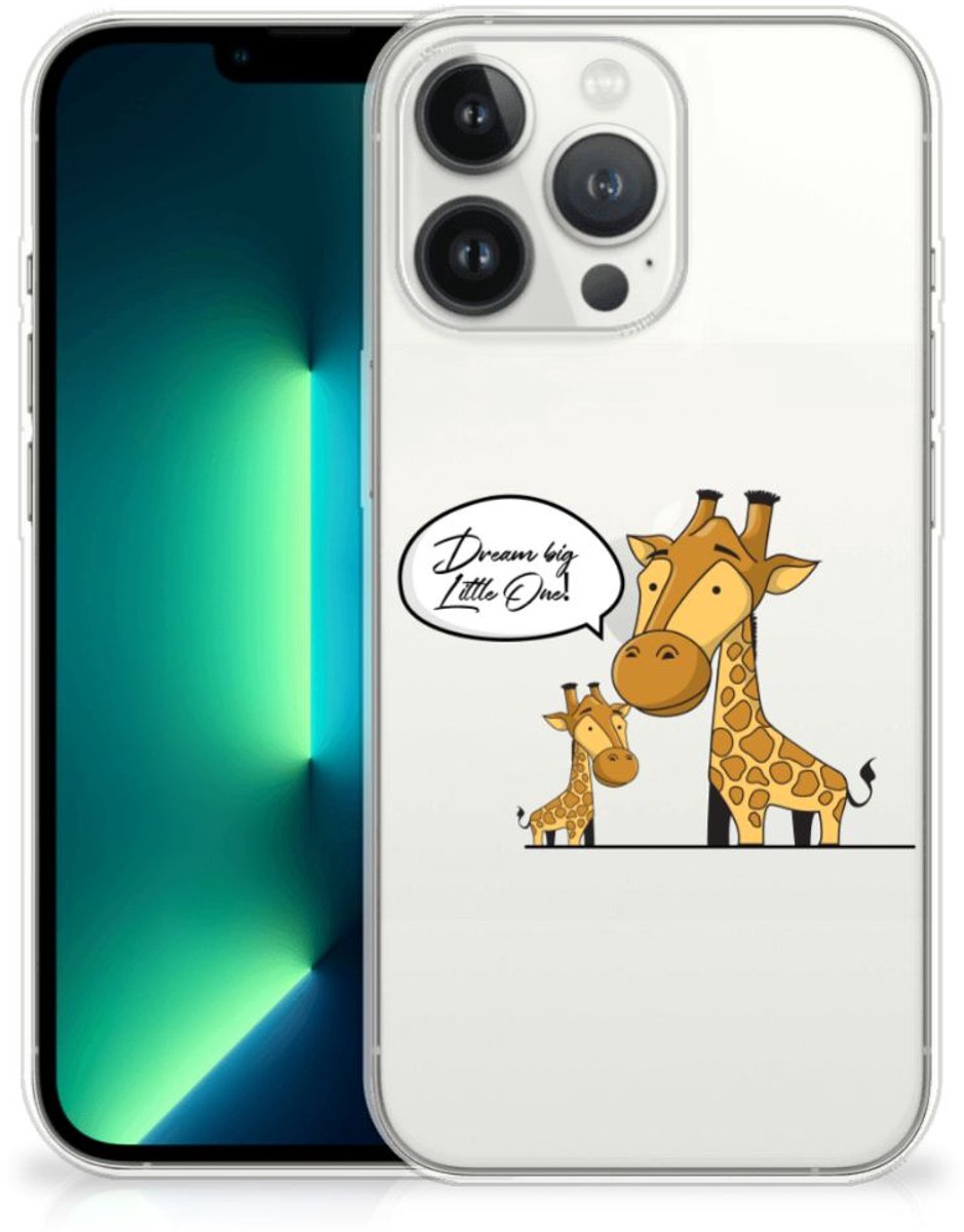 iPhone 13 Pro Max Telefoonhoesje met Naam Giraffe
