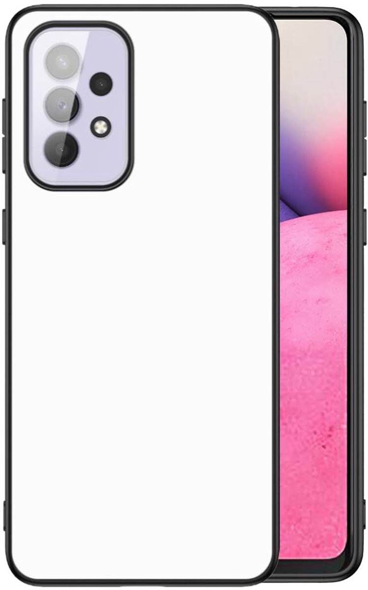 Back Cover Samsung Galaxy A33 5G Telefoon Hoesje Zwart/wit