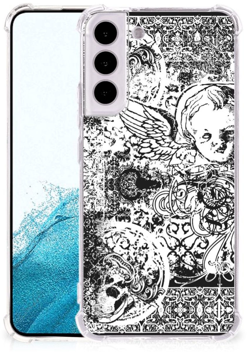 Back Cover voor Extreme Case Samsung Galaxy S22 Plus Skulls Angel