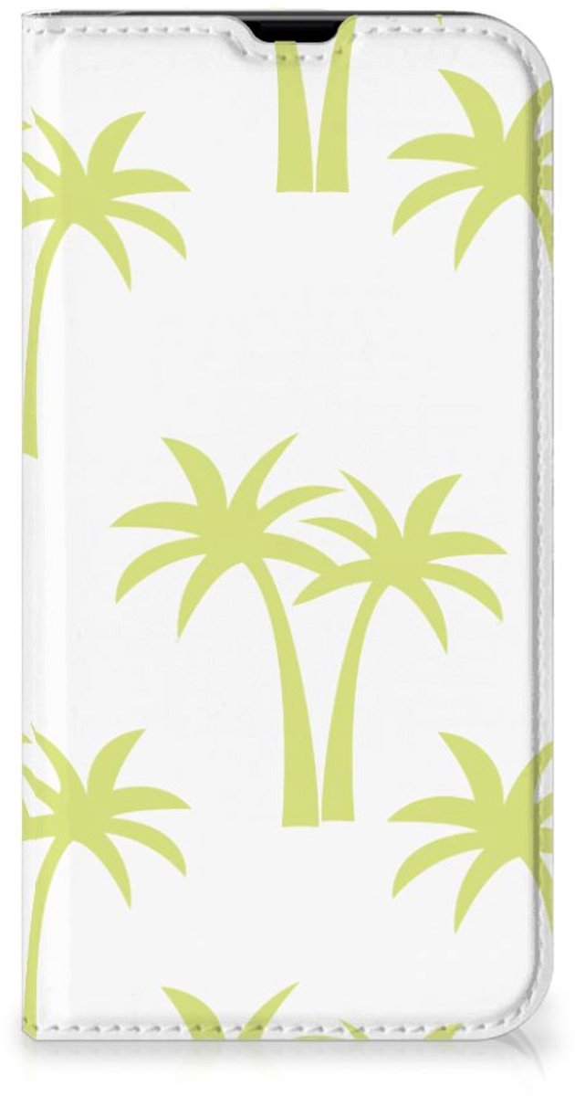 Book Case voor iPhone 13 Pro Smart Cover Palmtrees
