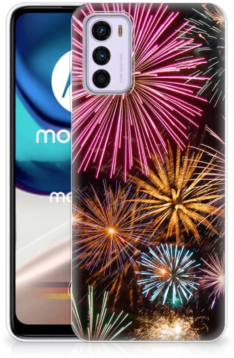 Motorola Moto G42 Silicone Back Cover Vuurwerk