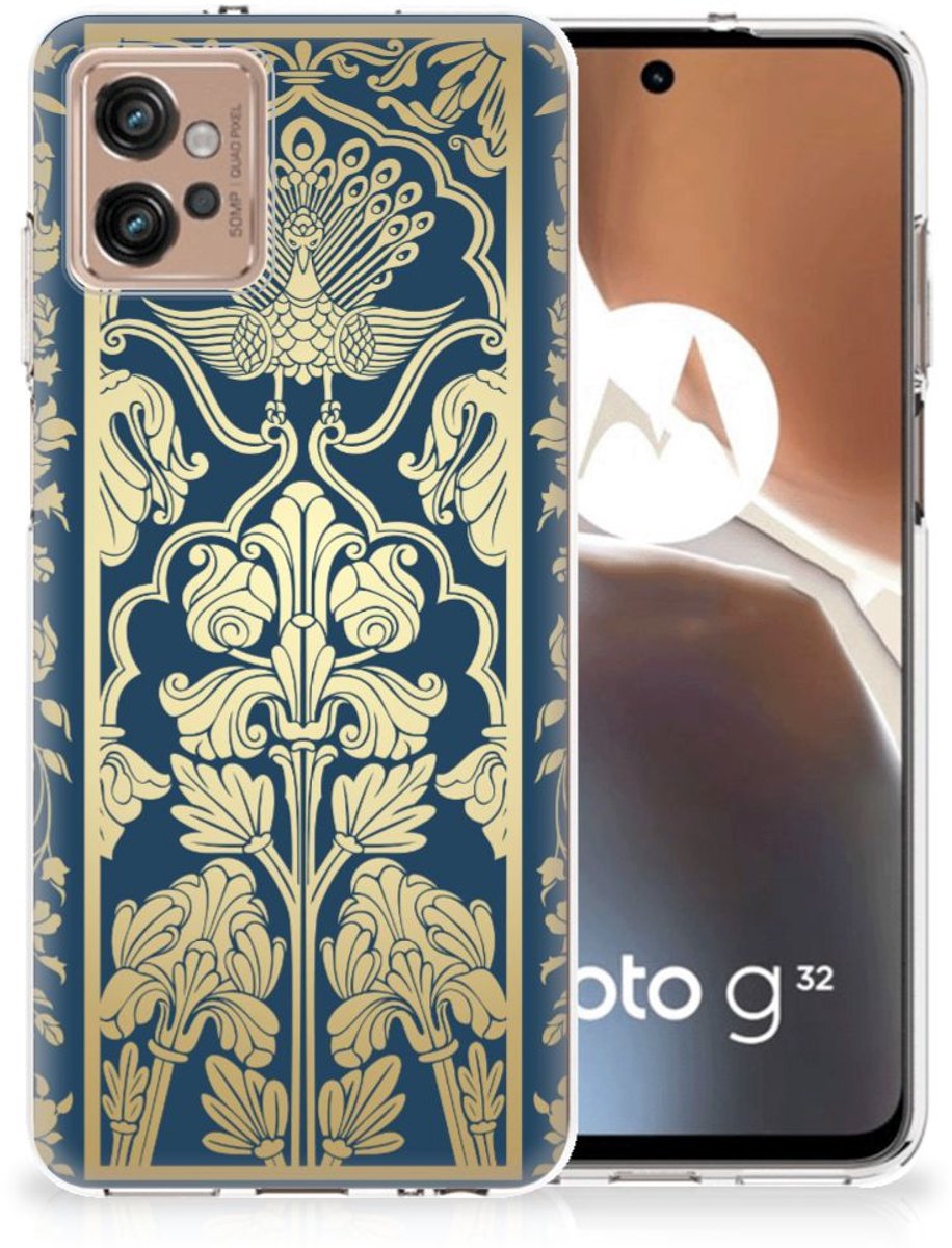 Motorola Moto G32 TPU Case Beige Flowers