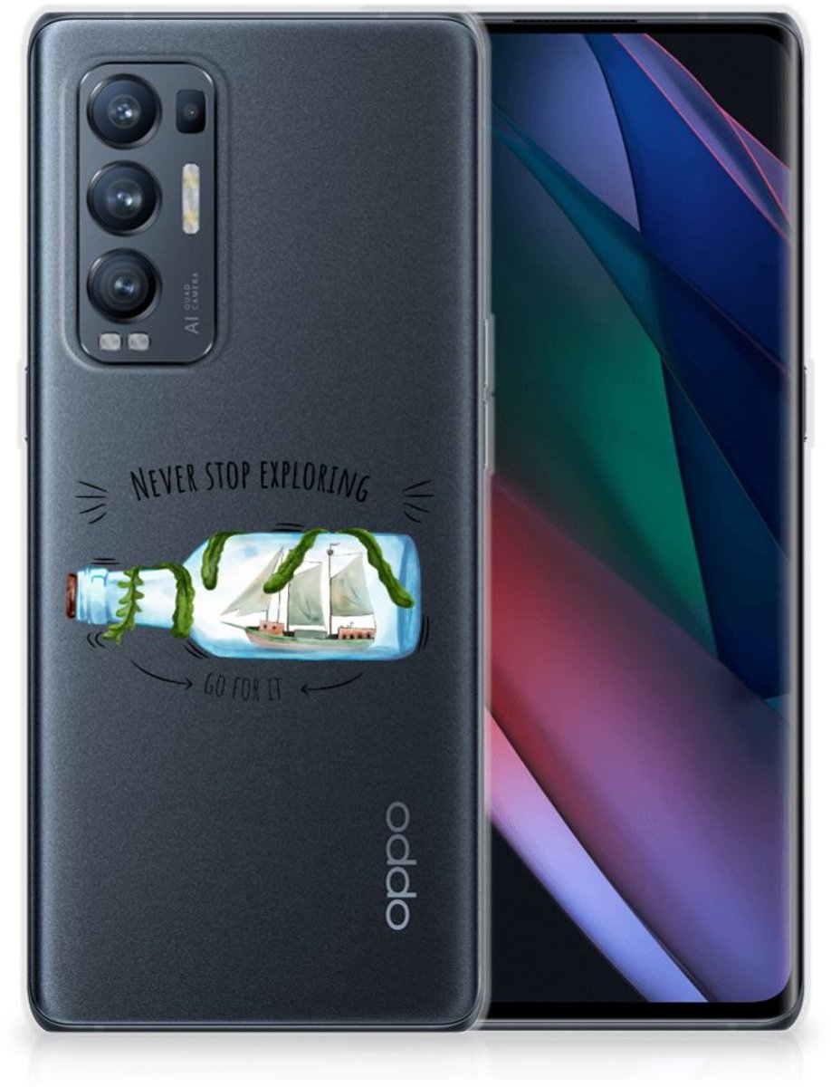 OPPO Find X3 Neo Telefoonhoesje met Naam Boho Bottle