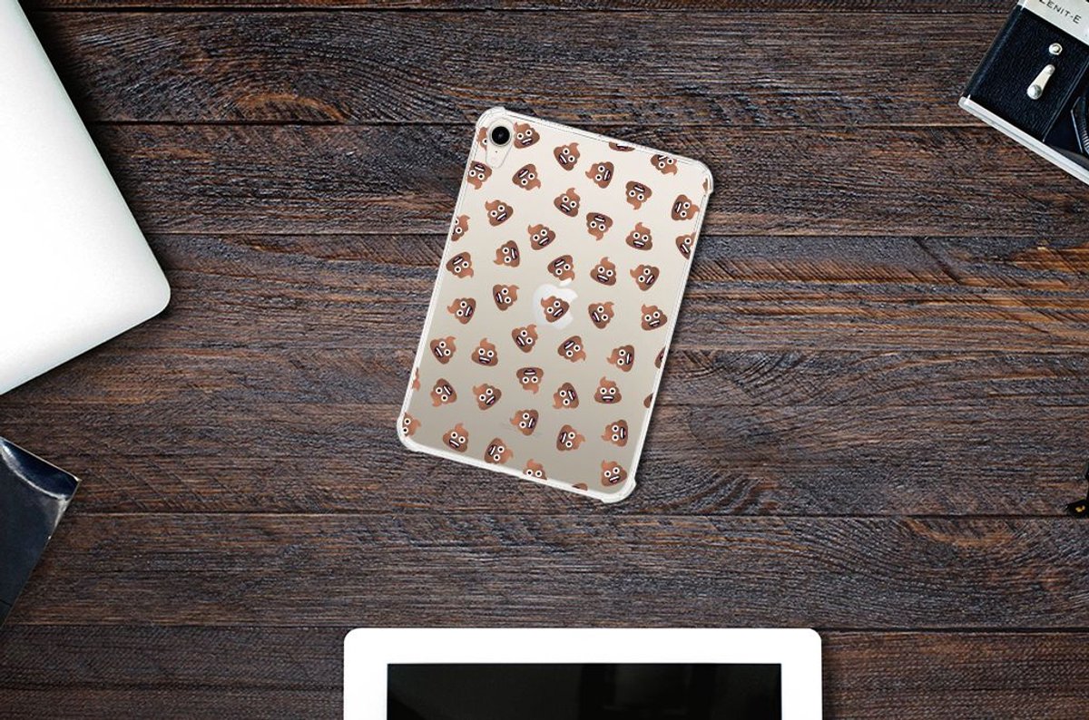 Hippe Hoes voor Apple iPad mini 6 (2021) Poep Emojis