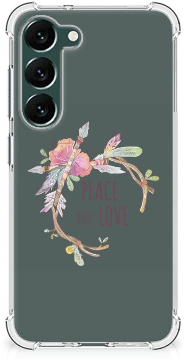 Samsung Galaxy S23 Plus Stevig Bumper Hoesje Boho Text
