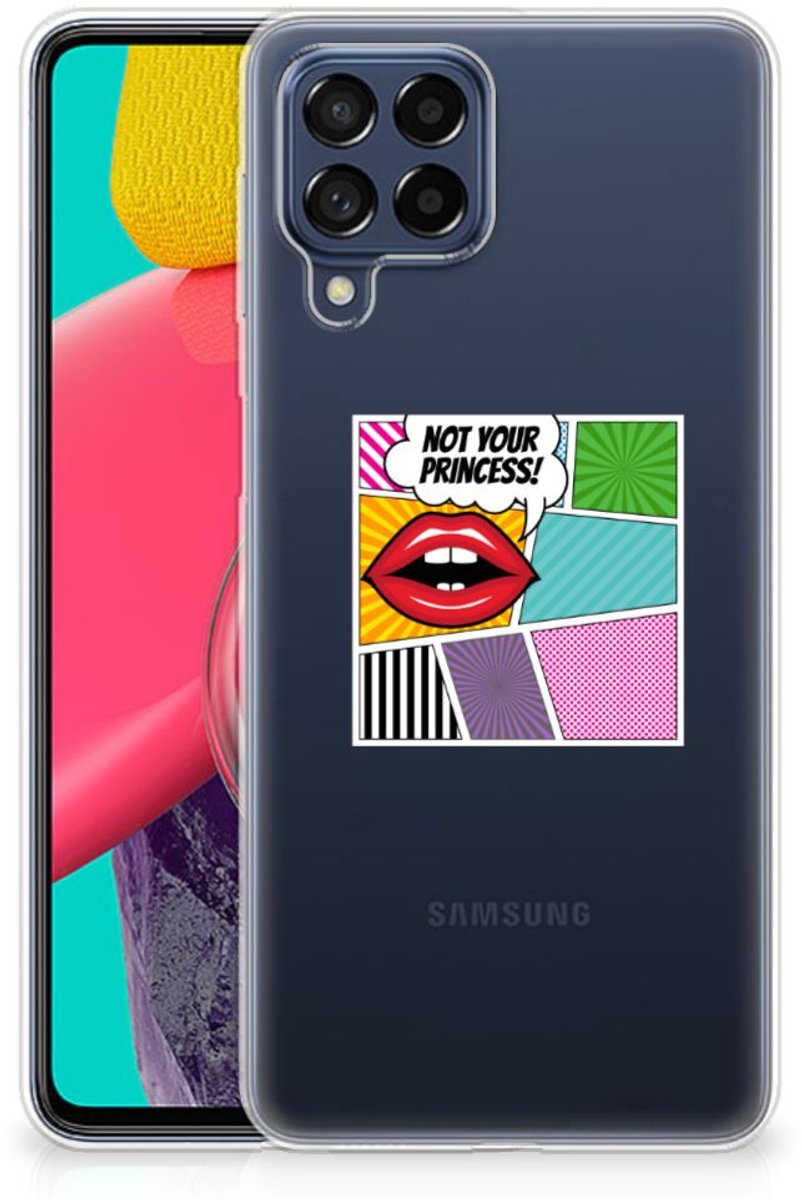 Samsung Galaxy M53 Silicone Back Cover Popart Princess