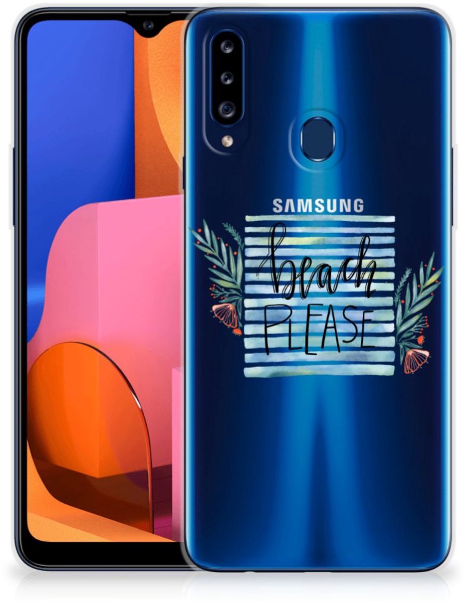 Samsung Galaxy A20s Telefoonhoesje met Naam Boho Beach