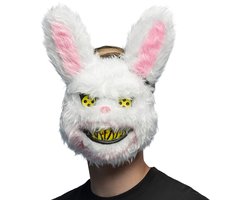 Boland - Pluchen masker Crazy rabbit - Volwassenen - Konijn - Horror - Monster - Killer - Cosplay - Halloween - Themafeest - Carnaval
