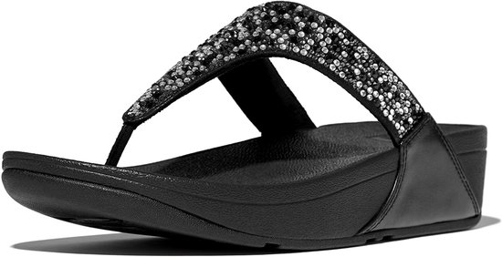 FitFlop Lulu Crystal- Bout Mix Zwart