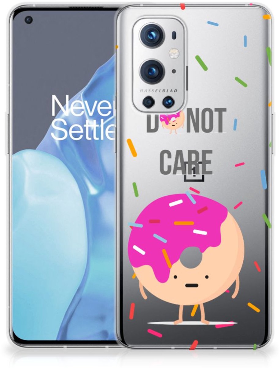 OnePlus 9 Pro Siliconen Case Donut Roze