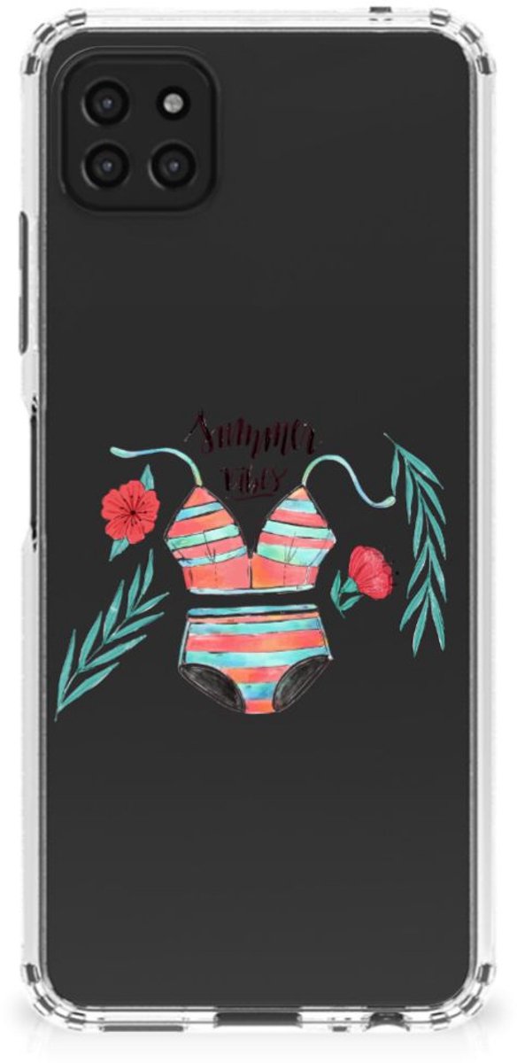 Samsung Galaxy A22 5G Stevig Bumper Hoesje Boho Summer