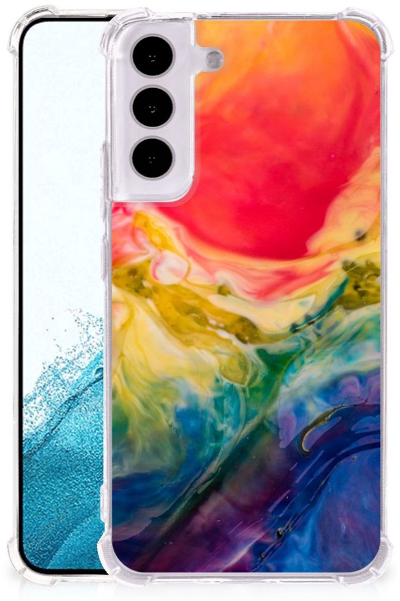 Back Cover Samsung Galaxy S22 Watercolor Dark