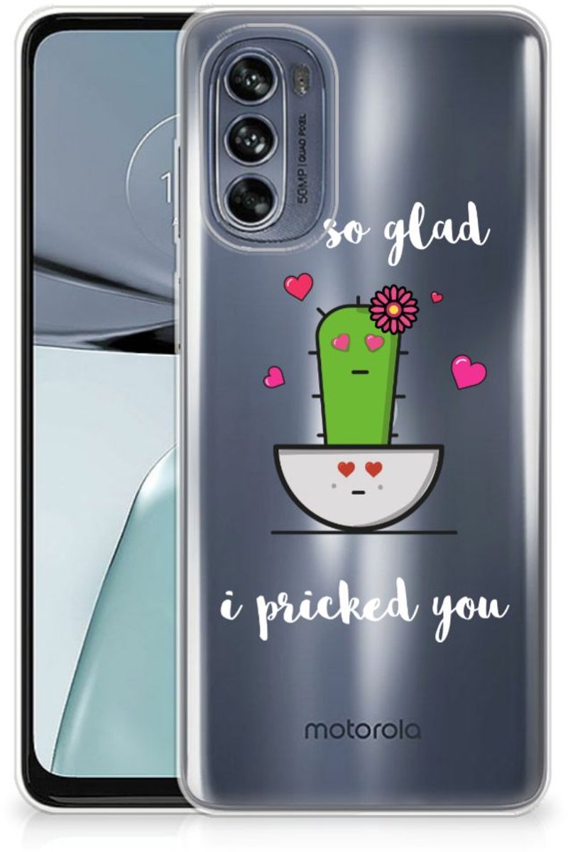 Motorola Moto G62 5G Telefoonhoesje met Naam Cactus Glad