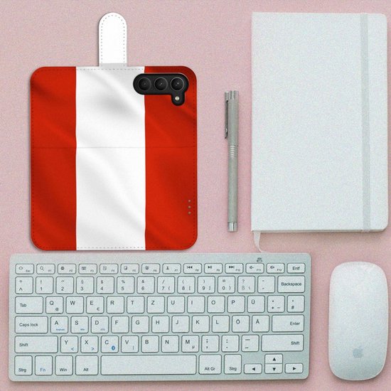 magnétique Cuir PU Protection Etui Housse pour Samsung Galaxy S23 Coque Téléphone Drapeau Autrichien