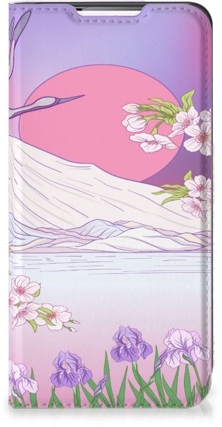 Coque Smartphone Cadeaux pour Femme Coque Samsung Galaxy S22 Book Style Bird Flying