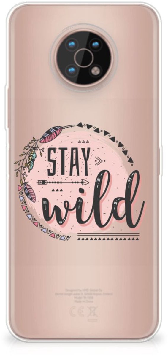Nokia G50 Telefoonhoesje met Naam Boho Stay Wild