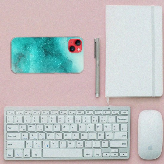 TPU étui pour iPhone 14 Plus Coque Téléphone Peinture Bleu