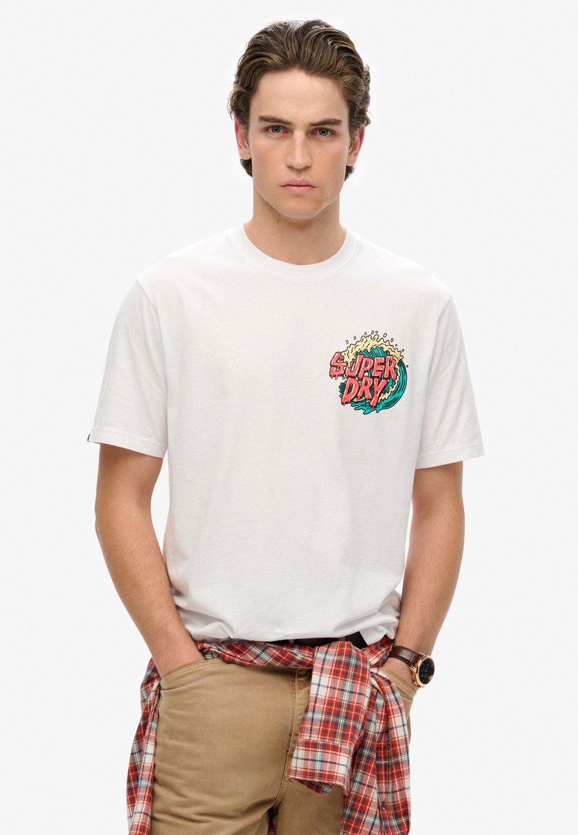 Superdry Outdoor Narrative T-shirt met losse pasvorm Heren T-shirts Optic